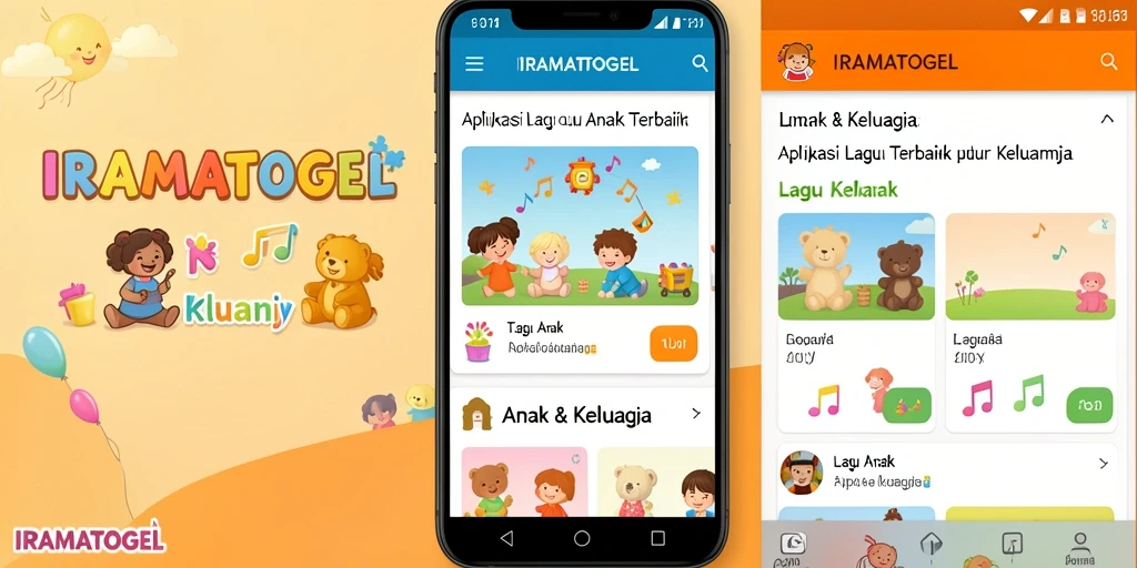 Tampilan antarmuka aplikasi IRAMATOGEL yang menarik dan ramah anak.