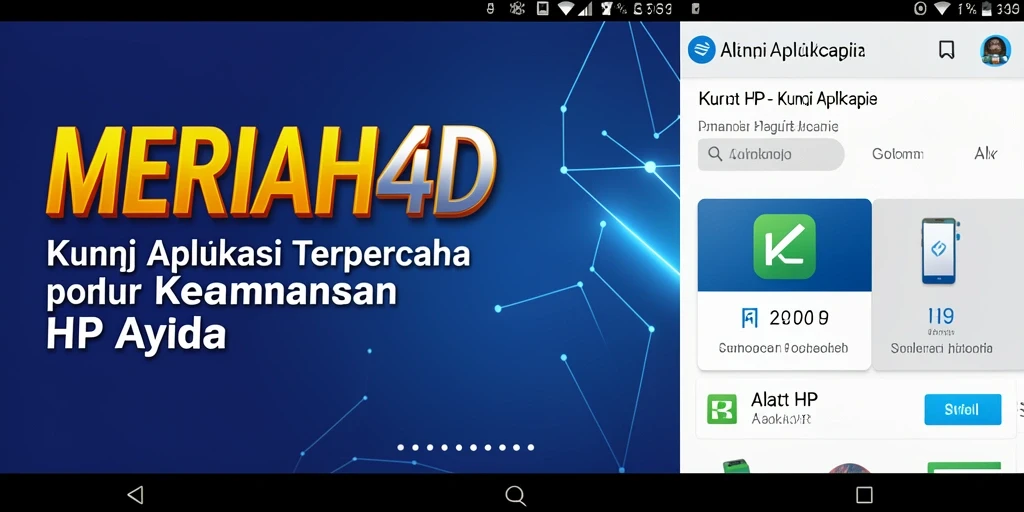 Antarmuka aplikasi Kunci Aplikasi MERIAH4D yang modern dan intuitif.