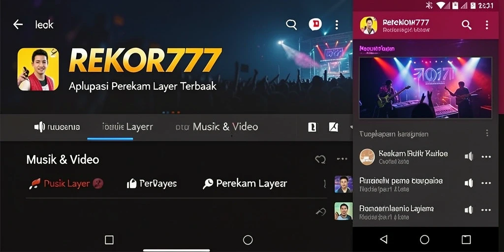 Antarmuka pengguna yang intuitif dari aplikasi Perekam Layar REKOR777.
