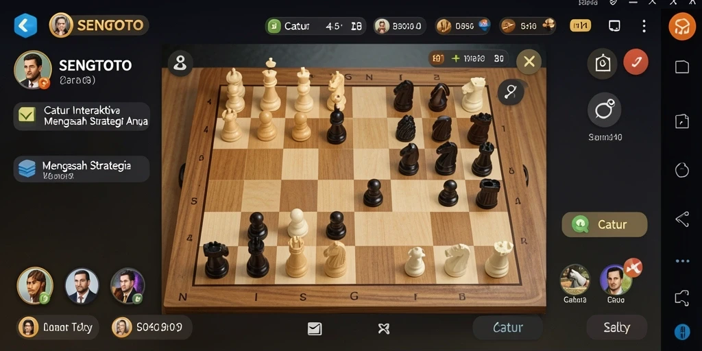 Antarmuka game Catur SENGTOTO yang menarik dan interaktif.