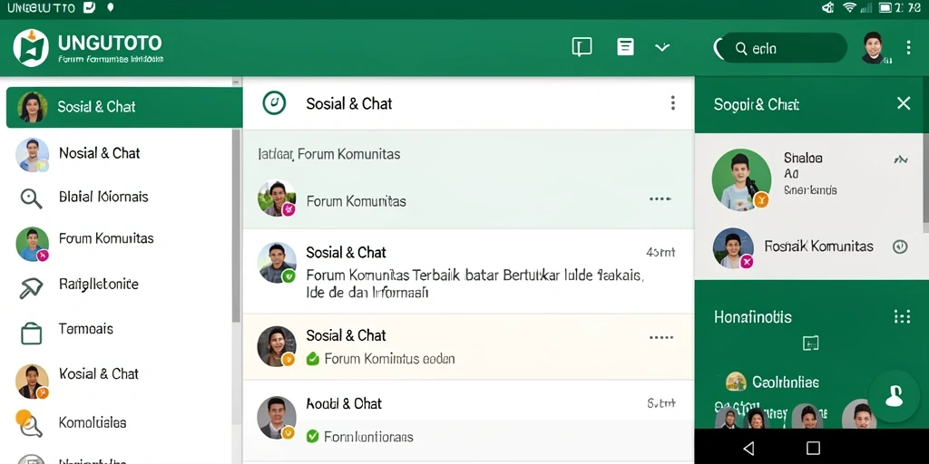 Tampilan antarmuka UNGUTOTO yang menarik dan fungsional.